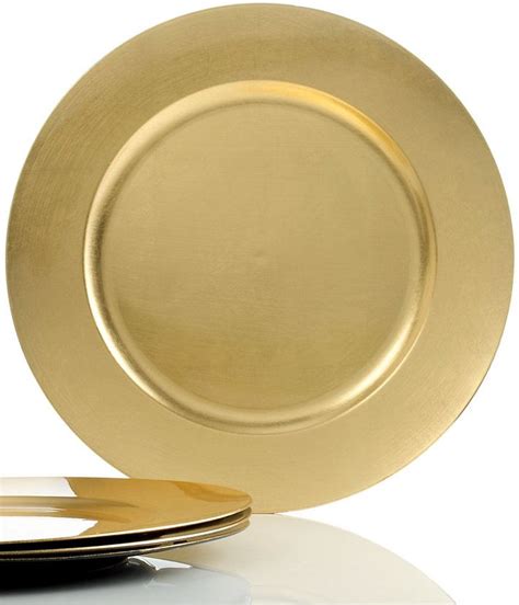 Charter Club Dinnerware Set Of 4 Gold Charger Plates Gold Charger