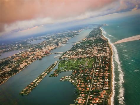 Bye Bye West Palm Beach Aerial Sky Photo From Plane