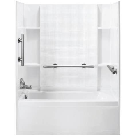 Accord® 60 x 32 bath/shower wall set with grab bars 71154103 features • • • •. STERLING Accord 31-1/4 in. x 60 in. x 73-1/4 in. Bath and ...