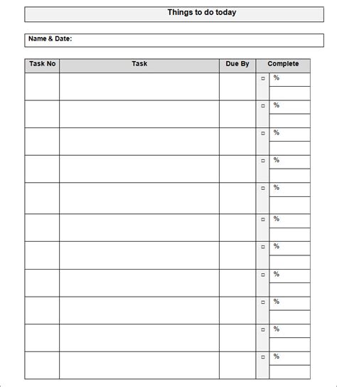 Blank to do list template. To Do List Template - Free Templates | Free & Premium ...