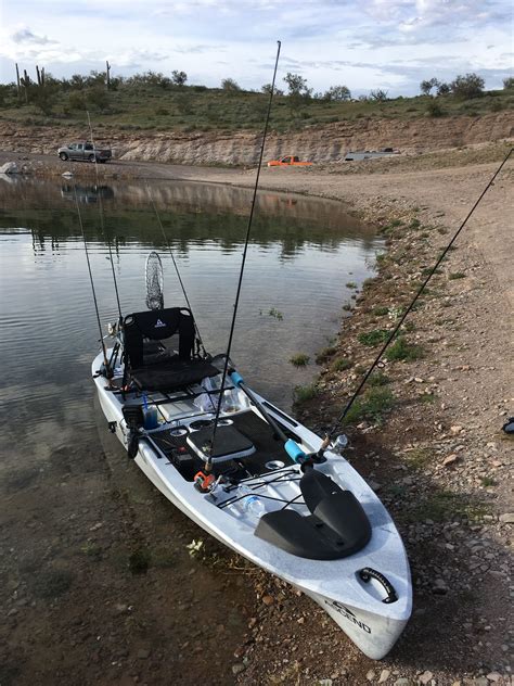 With the best sit on top kayak, you can enjoy your first time kayaking. My Ascend 128T kayak set up. | Sit in fishing kayak ...