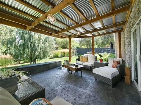 Horizontal plastic closure strips, packs of 6 (8) we used 8 packs of 6 to cover our 4 roof supports at 16′ long each support. Corrugated Metal Decking Patio Weber Grill Covers Deck ...