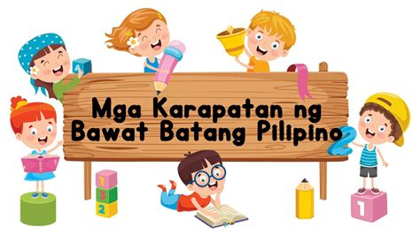 Mga Karapatan Ng Batanga Pilipino Clipart Free