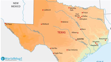 Where Is Located Texas In The Us And Cities Map Of Texas