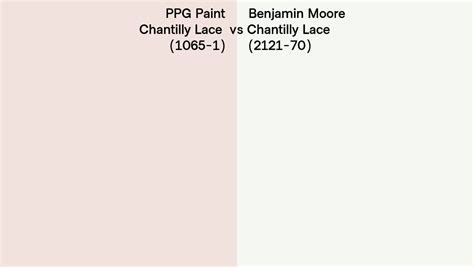 PPG Paint Chantilly Lace 1065 1 Vs Benjamin Moore Chantilly Lace