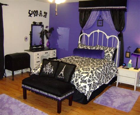 Teenage girls bedroom ideas digsdigs cool via. Pin by Crystal Vires on home ideas | Purple bedroom decor ...