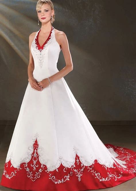 Popular Cheap Red And White Wedding Dresses Buy Cheap Cheap Red And