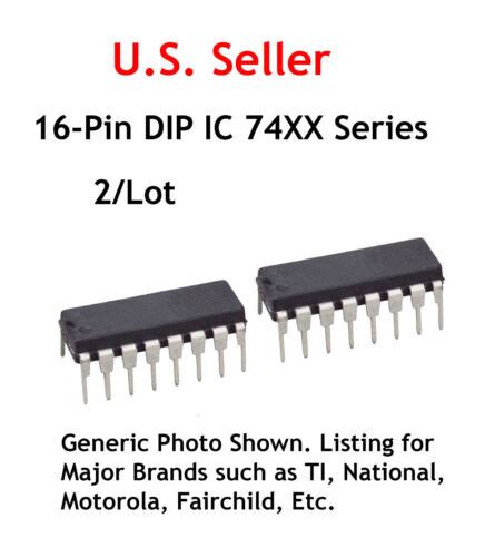 74123 Ttl 16 Pin Dip Ic Dual Retrig Monostable Multivi 2lot Ebay