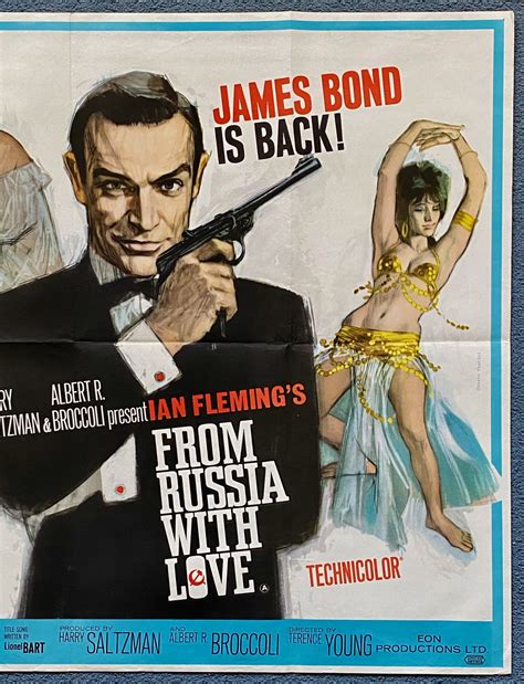 james bond from russia with love movie poster sean connery