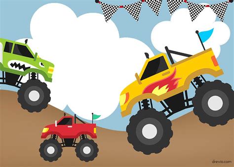 Free Printable Monster Truck Templates