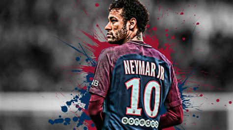 download soccer players neymar back view wallpaper