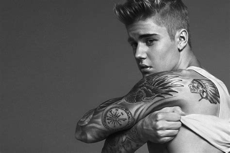 Justin Bieber And Lara Stone In Calvin Kleins Spring 2015 Campaign