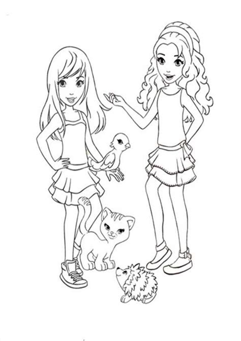 Sometimes, it's hard to make new friends, or you don't know where to start. lego friends-5 | Ausmalbilder Malvorlagen