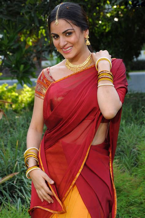 Telugu Actress Shraddha Arya Photos In Half Saree South Indian Stills