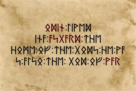 Norse Elder Futhark Typeface Elder Futhark Ancient Languages Runic