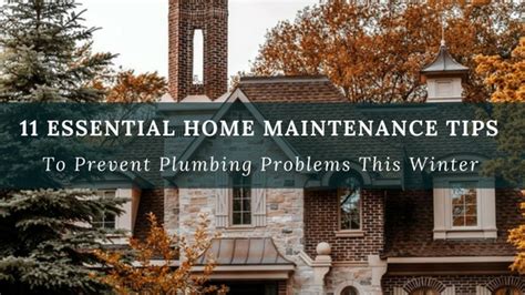Fall Home Maintenance Prevent Plumbing Problems With These Tips