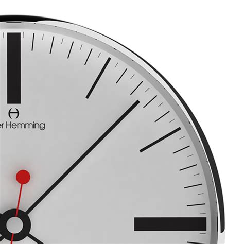 Contemporary Simplex Wall Clock Markers White W300sstattbo Close Up