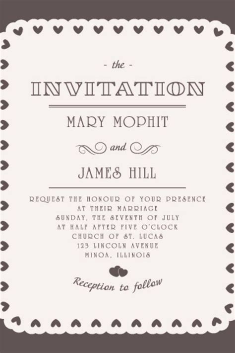 Pin on Wedding Invitation