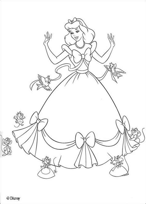Dessin de Cendrillon gratuit à imprimer et colorier  Coloriage