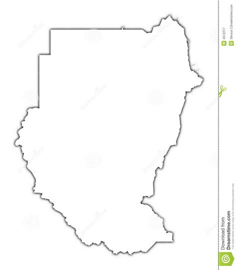 Sudan Outline Map Stock Illustration Illustration Of Clipping 4512217