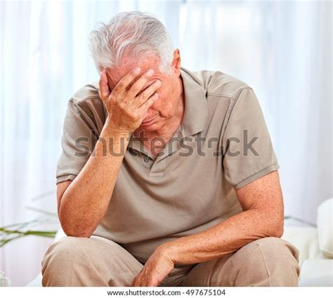 Depressed Old Man Stock Photo 497675104 Shutterstock