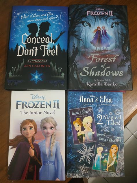 My Entire Collection Of Frozen Themed Physical Copy Novels Most Of My