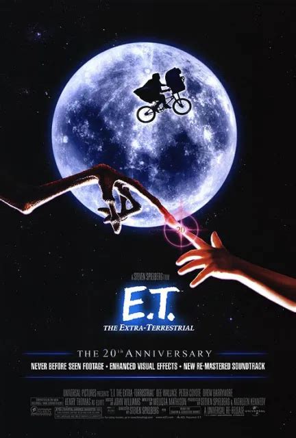 Et The Extra Terrestrial Movie Poster Original 20th Anniversary Final