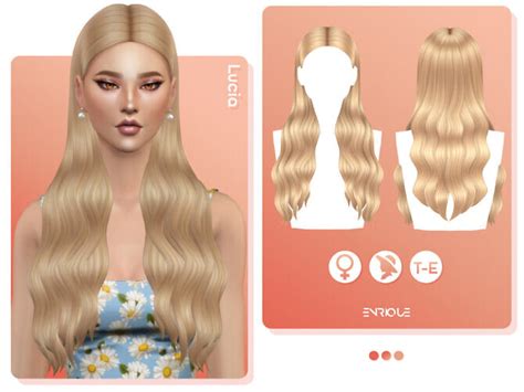 Lucia Hairstyle By Enriques4 At Tsr Sims 4 Updates