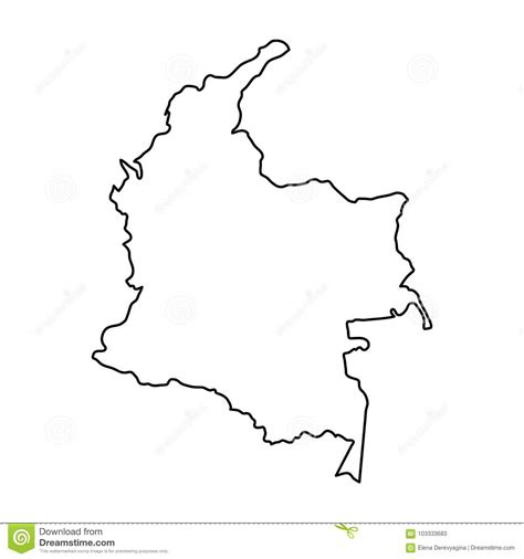 Colombia Mapa Mapa De Colombia Para Pintar E Imprimir En Pdf Mas Vector
