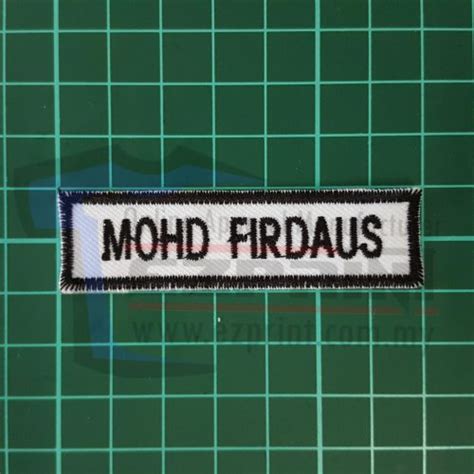 Cara buat name tag sekolah adobe acrobat dc adobe document cloud. 1Set 4pcs NameTag (Kain Putih, Benang Hitam) - Ezprint