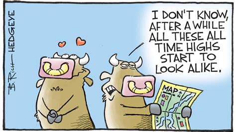 12 Cartoons For A Gravity Defying Stock Market