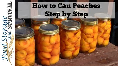 Bring a large saucepan of water to a boil and fill a large bowl with ice water. How to Can Peaches: Step by Step - YouTube