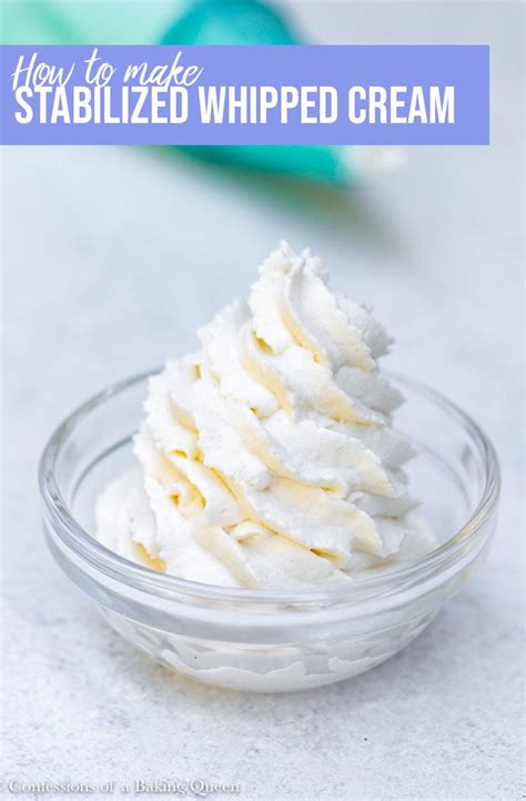 Four Ingredients Are All You Need To Make Stabilized Whipped Cream No