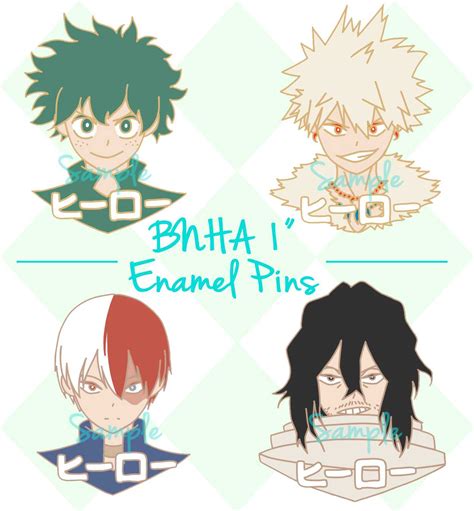 Bnha Soft Enamel Pins · Nalu Art · Online Store Powered By Storenvy