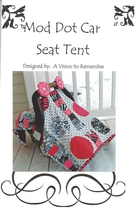 Pattern Car Seat Cover Baby Quilt Quilted Applique Mod Etsy Baby
