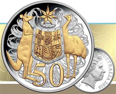 Australia 2016 50 Cent Fiftieth Anniversary Of Decimal Currency Fine