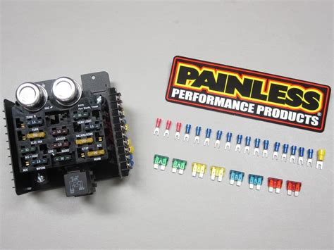 Painless Wiring Universal Style Pre Wired 14 Circuit Fuse Block Ce