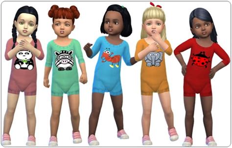 Annett`s Sims 4 Welt Accessory Knitted Bodysuits For Toddlers • Sims 4