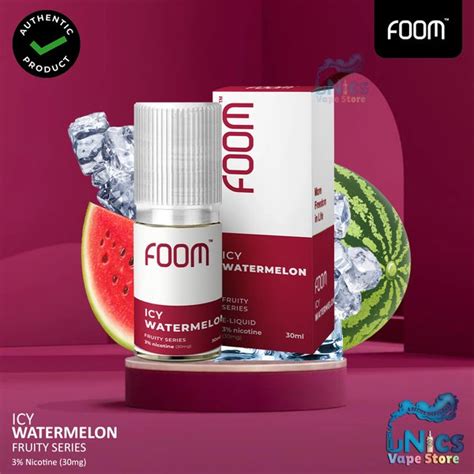 Jual Liquid Foom Fruity Series Icy Watermelon Ice Saltnic Ml Nic Mg Salt Nicotine Rasa