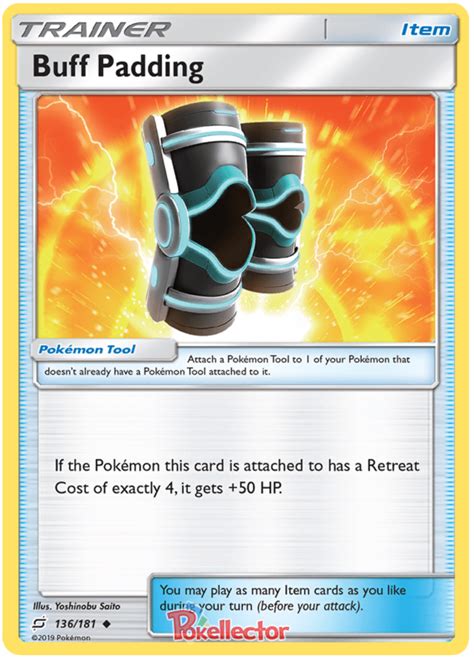 Check spelling or type a new query. Buff Padding - Team Up #136 Pokemon Card