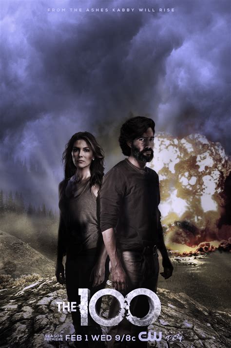 Poster Kabby v1 for season 4. The 100 Abby Griffin and Marcus Kane Les