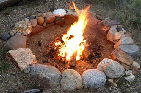 You could just build a fire somewhere, then put it out when you're done. 7 Steps to the Perfect Campfire - RVC Outdoor Destinations