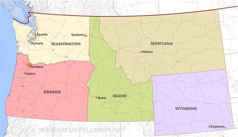 26 Map Of Northwest United States Maps Database Source