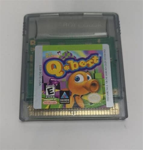 Qbert Nintendo Game Boy Color Qbert Cart Only Gbc Gb Tested