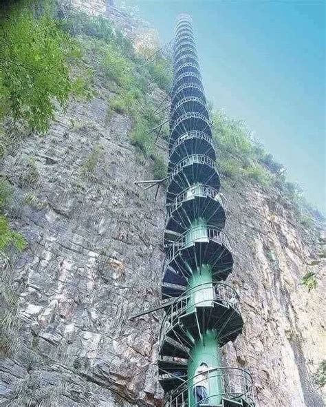 The Tallest Spiral Staircase In The World China Unknown Landscape