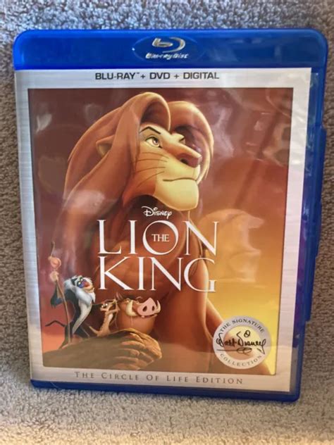 The Lion King Circle Of Life Edition Disney Blu Ray Dvd Digital Euc 88