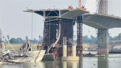 Bihar Bridge Collapse Two Iits To Inspect Construction Companys