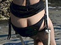 Michelle Rodriguez Bikini Bottom Falls Off The Nip Slip