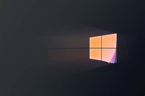 Download Orange Color Logo Microsoft Technology Windows 10 4k Ultra