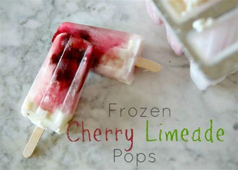 Cherry Limeade Freezer Pops